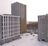 Ход строительства дома 1 в ЖК Разум в Академическом -