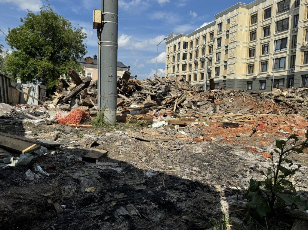 Пострадавший от пожара дом купца Котельникова снесли в Нижнем Новгороде