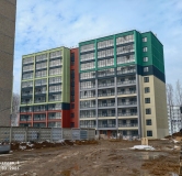 Ход строительства дома 1.3 в ЖК Патриот -