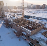 Ход строительства дома № 3.3, блок 1-3 в ЖК Мята -