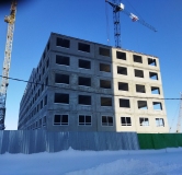 Ход строительства дома 60 в ЖК Лугометрия -