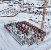 Ход строительства дома 10, корпус 2 в ЖК Остров-сад -