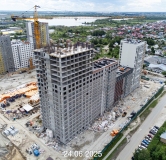 Ход строительства дома № 107, корпус 1 (ГП-74) в ЖК Беринг -