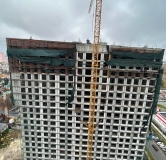 Ход строительства дома 1 в ЖК Роща -