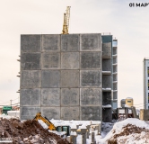 Ход строительства дома 4 в ЖК Родные росы -