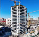 Ход строительства дома № 42, корпус 1 в ЖК Страна.Прибрежная -