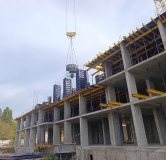 Ход строительства дома 140Б, 1 этап (поз.1,2) в ЖК Оникс -