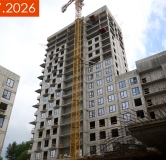 Ход строительства дома 50 в ЖК Фриссон -