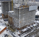 Ход строительства дома 1.1-1.4 в ЖК Теплые Кварталы -