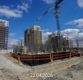 Ход строительства дома 15, ГП-72.110 в ЖК Мириады -