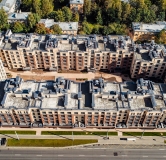 Ход строительства дома 77 в ЖК Сосновка -