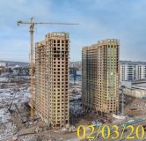 Ход строительства дома № 5.1 в ЖК Новоостровский -