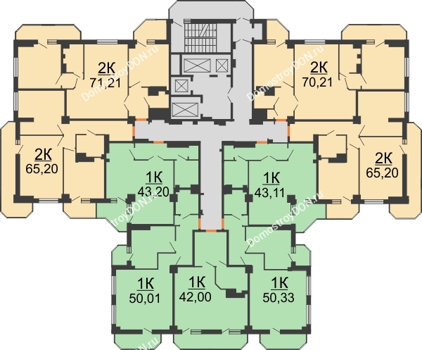 ЖК Гармония - планировка 2 этажа