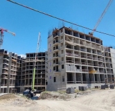 Ход строительства дома 15, корпус 1 в ЖК На Высоком берегу -