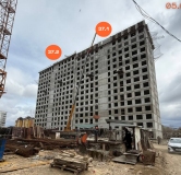 Ход строительства дома 37 в ЖК Авиатор (Авиатоr) -