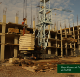 Ход строительства дома № 1.2 в ЖК Плодово-Ягодный -