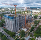 Ход строительства дома 1 в ЖК Соната Парк -