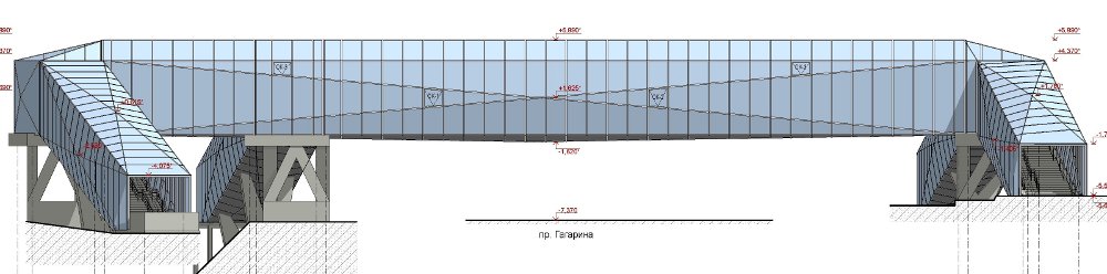 Надземный переход чертеж - 93 фото
