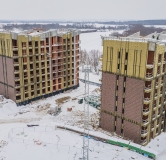 Ход строительства дома 1 в ЖК Окская Стрелка -