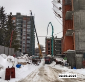 Ход строительства дома № 1 в ЖК Симфония Нижнего -