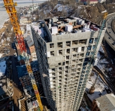 Ход строительства дома № 40, корпус 1.1.5 (Благовещенские башни) в СТАТУС на Черниговской от GloraX -