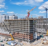 Ход строительства дома № 9, корпус 1 (ГП-1) в ЖК Остров-сад -