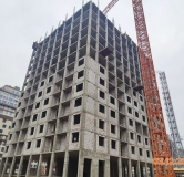 Ход строительства дома Позиция 10 в ЖК Яблоневые сады -