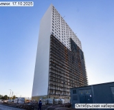 Ход строительства дома корпус 2.1 в ЖК Октябрьская Набережная -