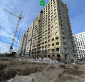 Ход строительства дома 25 в ЖК Авиатоr -