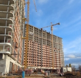 Ход строительства дома № 21 в ЖК Парус -