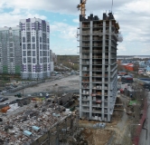 Ход строительства дома 1 в ЖК Комсомольский -