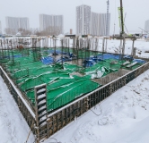 Ход строительства дома 14, корпус 1 в ЖК Остров-сад -