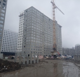 Ход строительства дома 2 в ЖК Лугометрия -