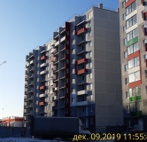 Ход строительства дома 8 в ЖК Вишневая Горка -