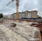 Ход строительства дома 5 в ЖК Тепло -
