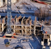 Ход строительства дома 29 (ГП-1) в ЖД Рассвет -