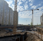 Ход строительства дома 3 в ЖК Уникум на Кутуя -