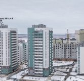 Ход строительства дома № 43-3, У озера в ЖК Южный Город -