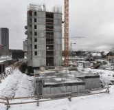 Ход строительства дома 1 в ЖК Контрасты -